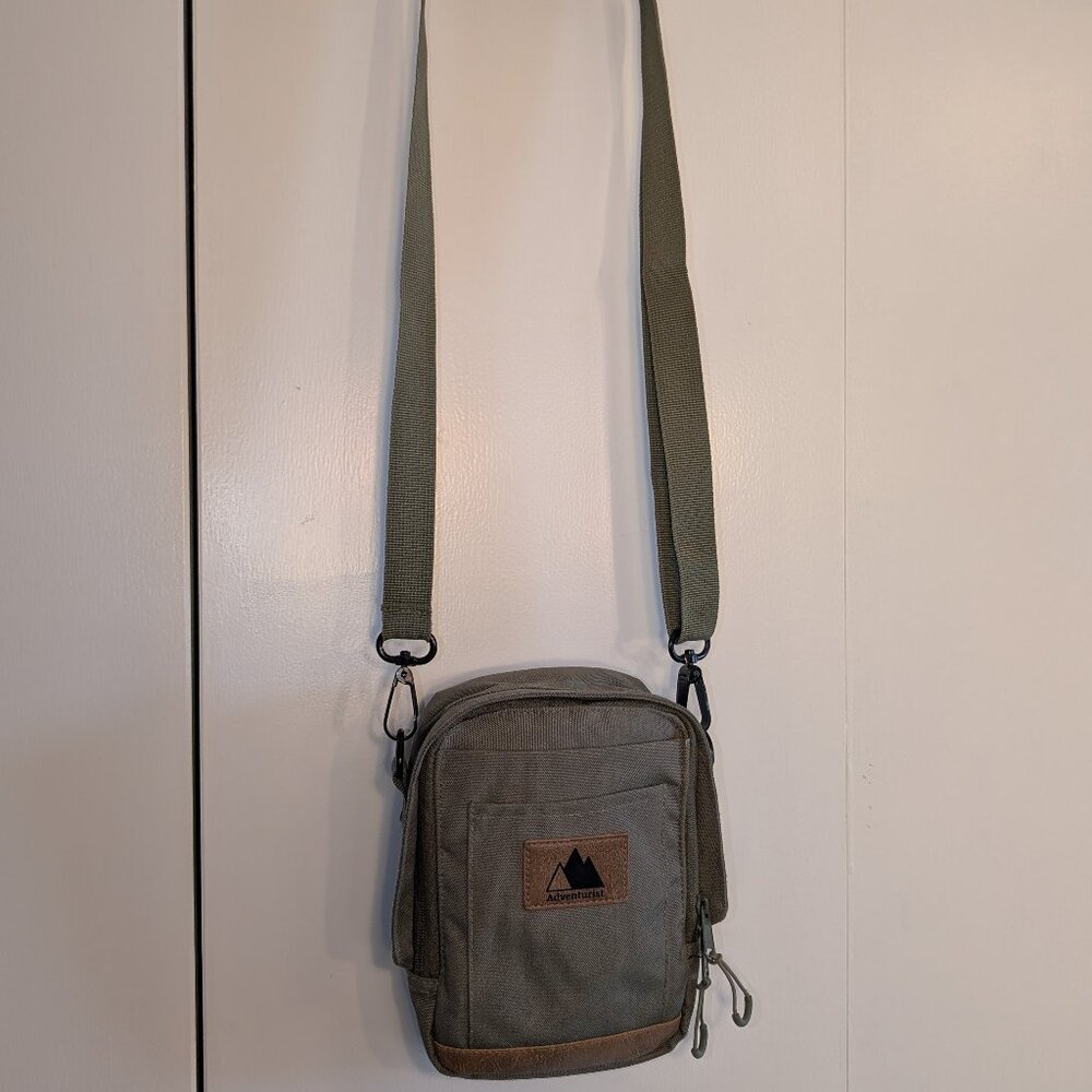 Mountain Logo Olive Crossbody Bag for Women